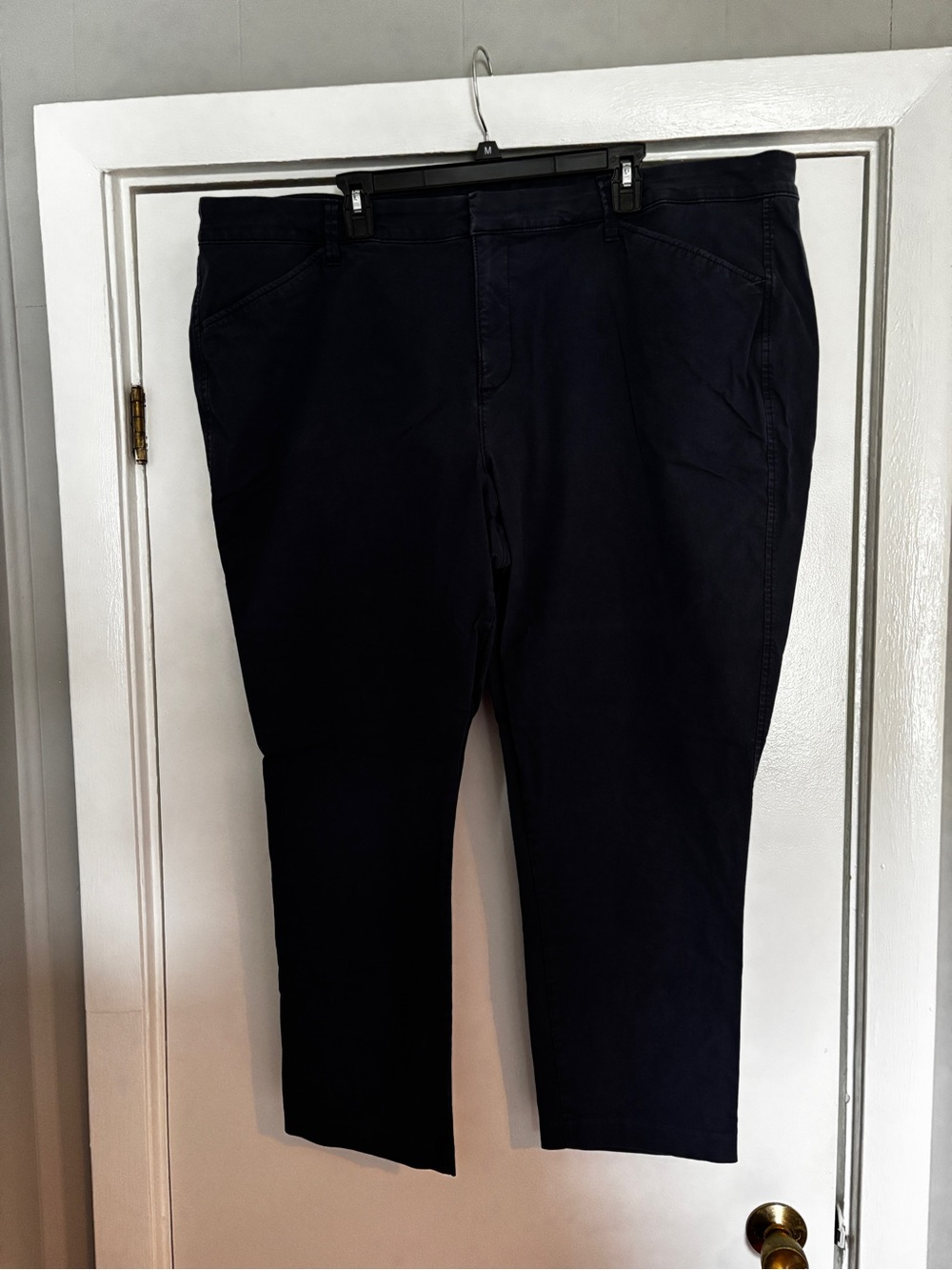 Old Navy Blue Pixie Pants Secret Smooth Pockets Size 24 Plus Long